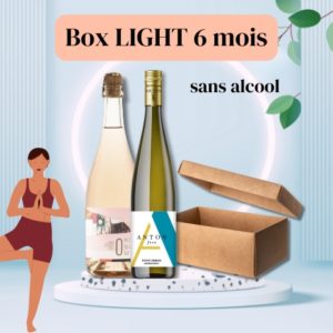 box de vin sans alcool pour le régime - 6 mois d'abonnement