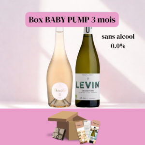 2 bouteilles de vin sans alcool dans une box